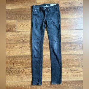RAG & BONE Skinny Jean Black Rae Size 25